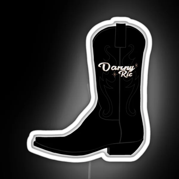 Danny Ric Cowboy Boots Austin Texas 2023 RGB Neon Sign
