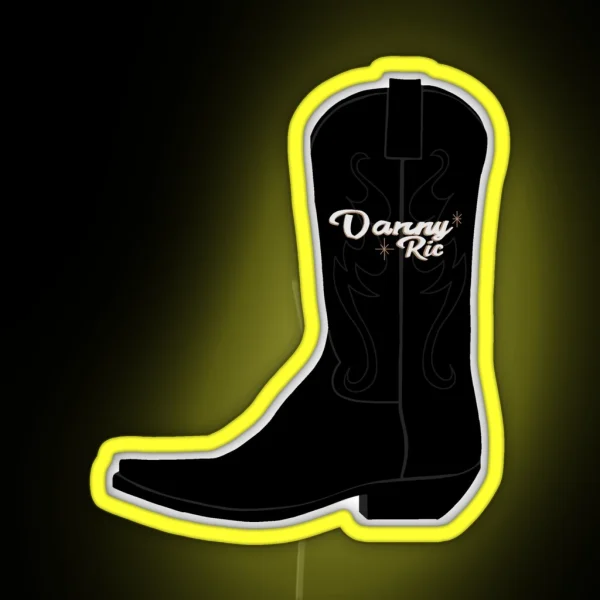Danny Ric Cowboy Boots Austin Texas 2023 RGB Neon Sign