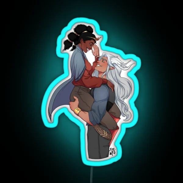 Dante And His Princess RGB Neon Sign