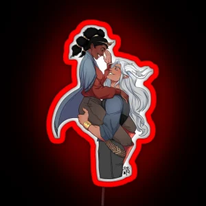 Dante And His Princess RGB Neon Sign