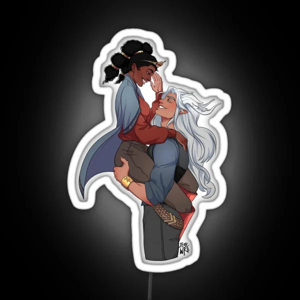 Dante And His Princess RGB Neon Sign