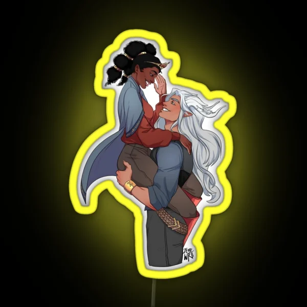 Dante And His Princess RGB Neon Sign