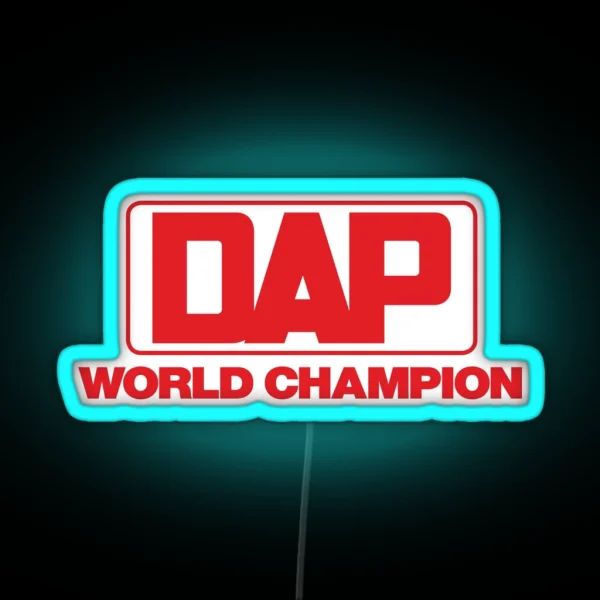 DAP Kart World Champion Vintage Karting Small Print RGB Neon Sign