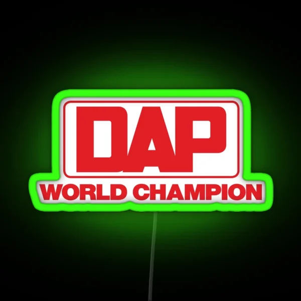 DAP Kart World Champion Vintage Karting Small Print RGB Neon Sign