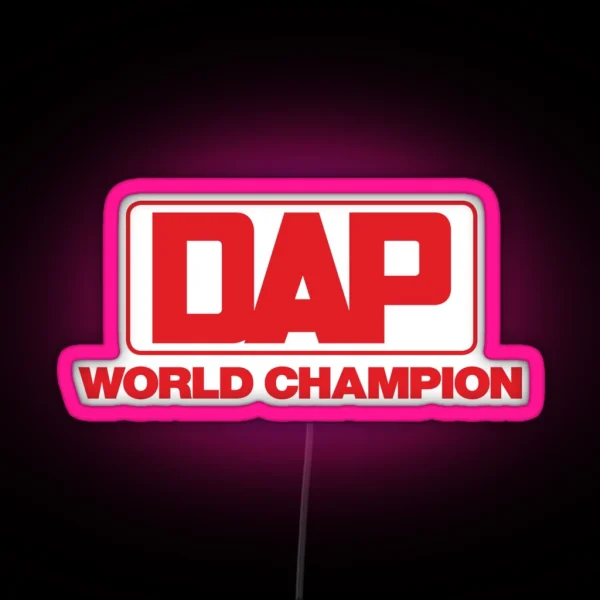 DAP Kart World Champion Vintage Karting Small Print RGB Neon Sign