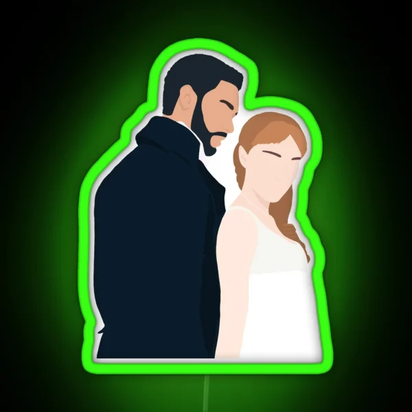 Daphne And Simon Illustration RGB Neon Sign