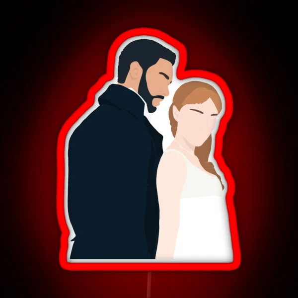 Daphne And Simon Illustration RGB Neon Sign