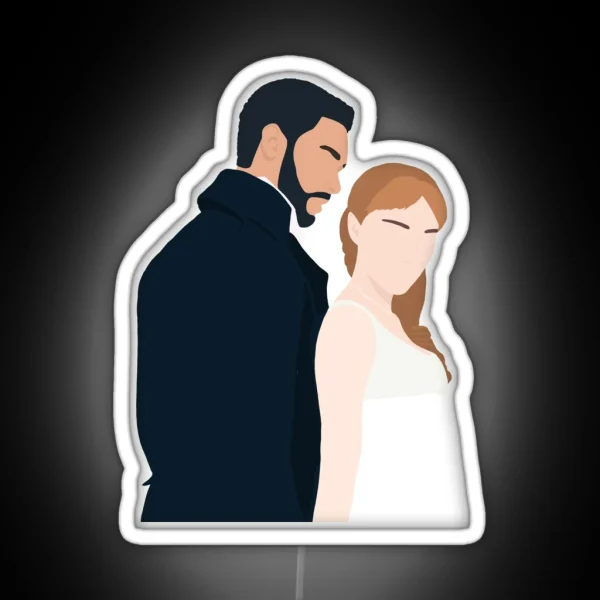 Daphne And Simon Illustration RGB Neon Sign