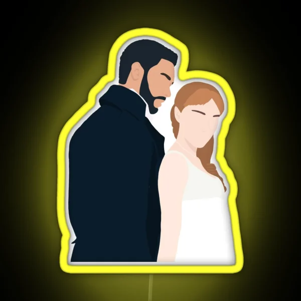 Daphne And Simon Illustration RGB Neon Sign