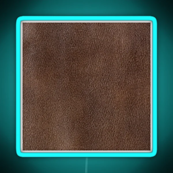 Dark Animal Leather Skin Hide Texture RGB Neon Sign
