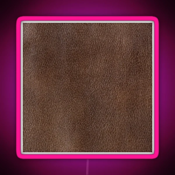 Dark Animal Leather Skin Hide Texture RGB Neon Sign