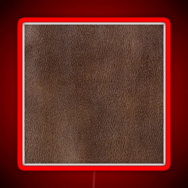 Dark Animal Leather Skin Hide Texture RGB Neon Sign