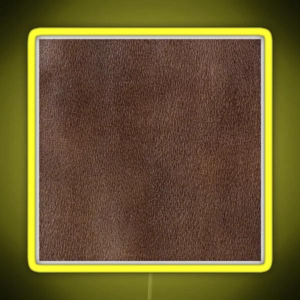 Dark Animal Leather Skin Hide Texture RGB Neon Sign