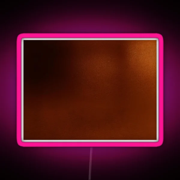 Dark Brown Faux Leather Pet And Wildlife RGB Neon Sign