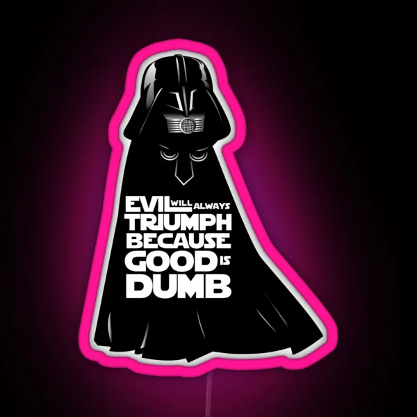Dark Helmet Fan Art RGB Neon Sign