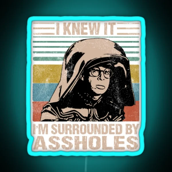Dark Helmet Spaceballs I Knew It I M RGB Neon Sign
