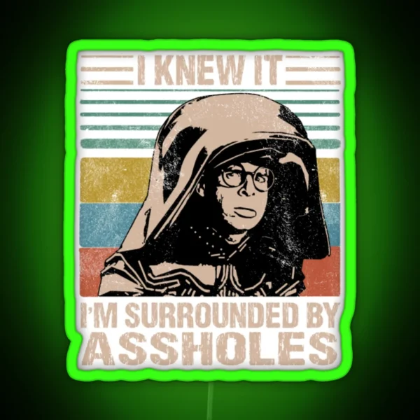 Dark Helmet Spaceballs I Knew It I M RGB Neon Sign