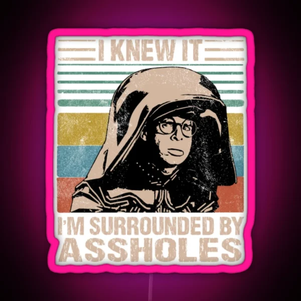 Dark Helmet Spaceballs I Knew It I M RGB Neon Sign