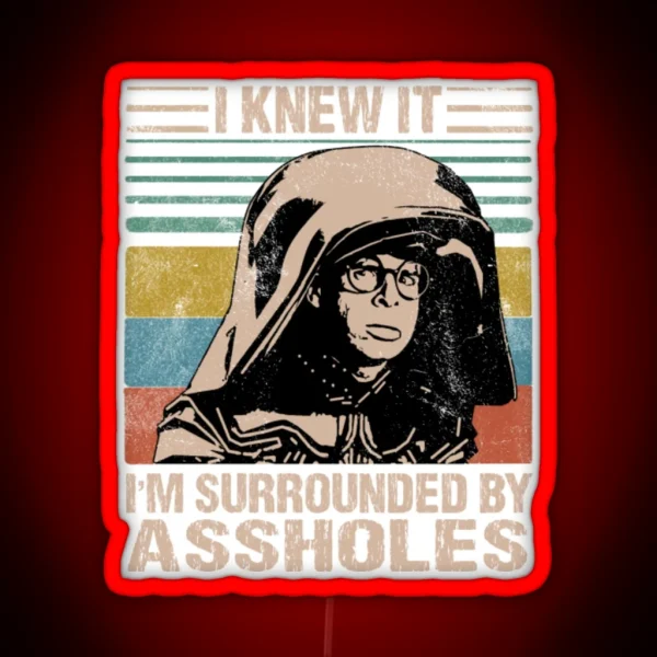 Dark Helmet Spaceballs I Knew It I M RGB Neon Sign