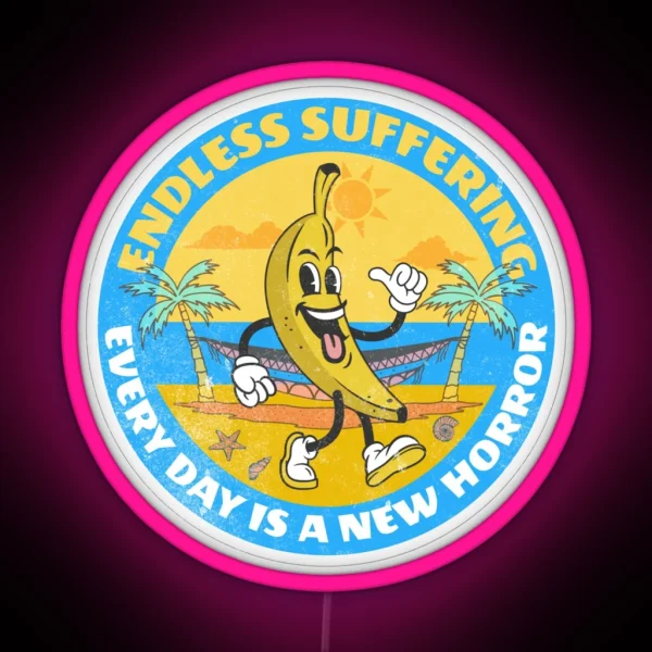 Dark Humor Existential Dread RGB Neon Sign