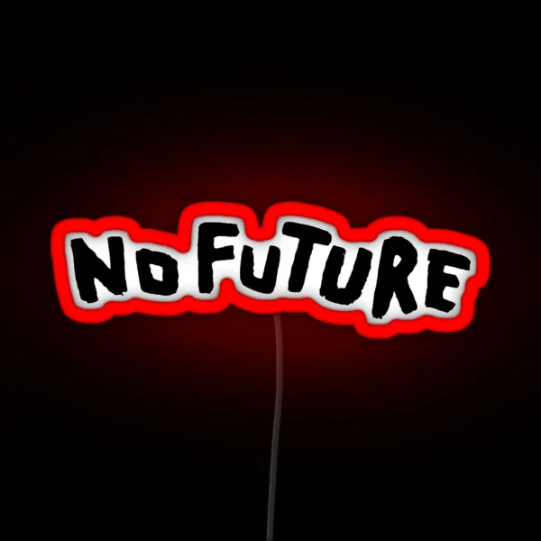 Dark No Future Black Version RGB Neon Sign