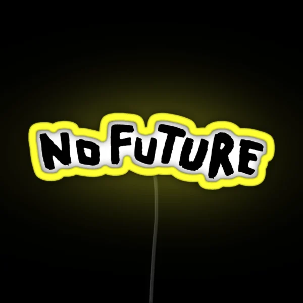 Dark No Future Black Version RGB Neon Sign