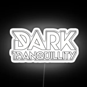 Dark Tranquillity White Logo RGB Neon Sign