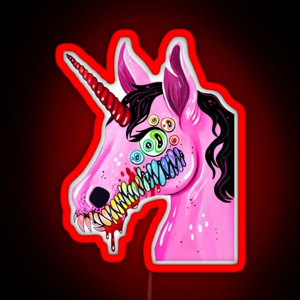 Dark Unicorn RGB Neon Sign