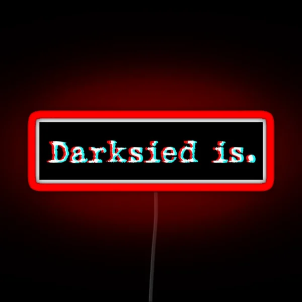 Darkseid Is Glitch RGB Neon Sign