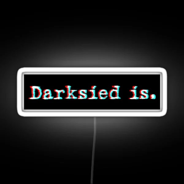 Darkseid Is Glitch RGB Neon Sign