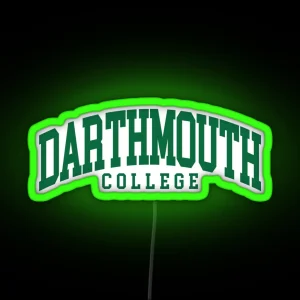 Dartmouth College Font Curved RGB Neon Sign