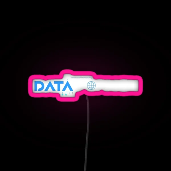 Data Engineering Data Analytics Data Scientist Funny Joke RGB Neon Sign