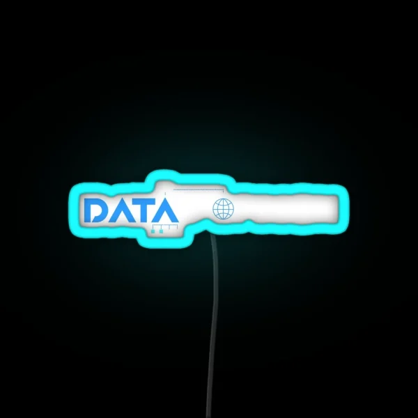 Data Engineering Data Analytics Data Scientist Funny Joke RGB Neon Sign