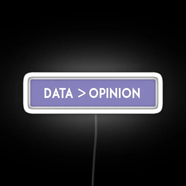 Data Science Opinion RGB Neon Sign