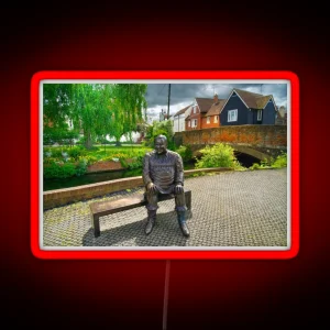 Dave Lee Statue Canterbury RGB Neon Sign
