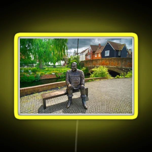 Dave Lee Statue Canterbury RGB Neon Sign