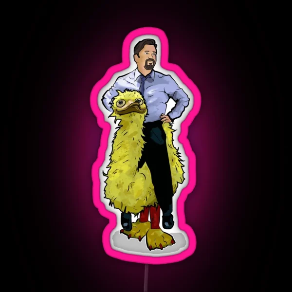 David Brent And Bird RGB Neon Sign