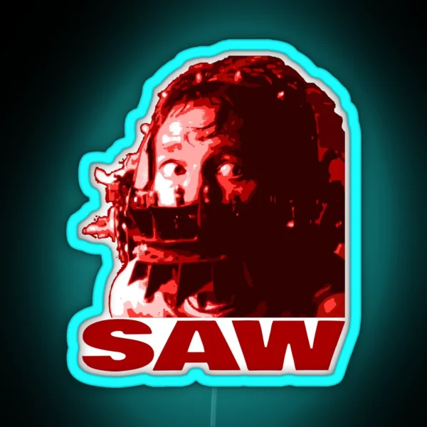 David Saw 0 5 RBT Brick Font RGB Neon Sign