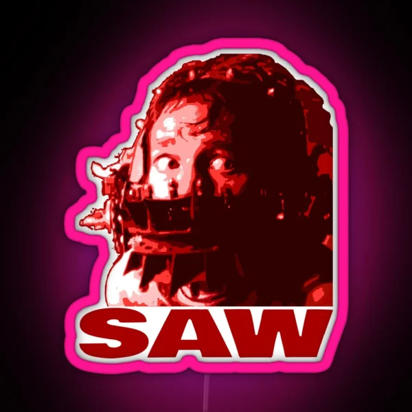 David Saw 0 5 RBT Brick Font RGB Neon Sign
