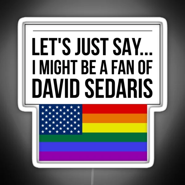 David Sedaris Flag Pride RGB Neon Sign