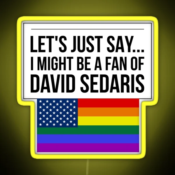 David Sedaris Flag Pride RGB Neon Sign