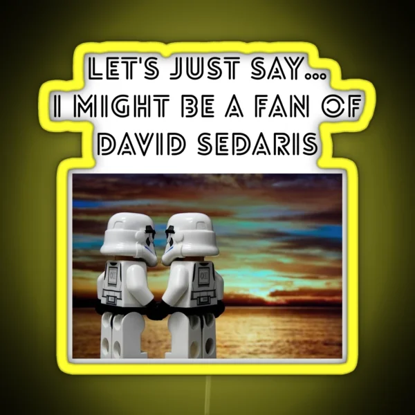 David Sedaris RGB Neon Sign
