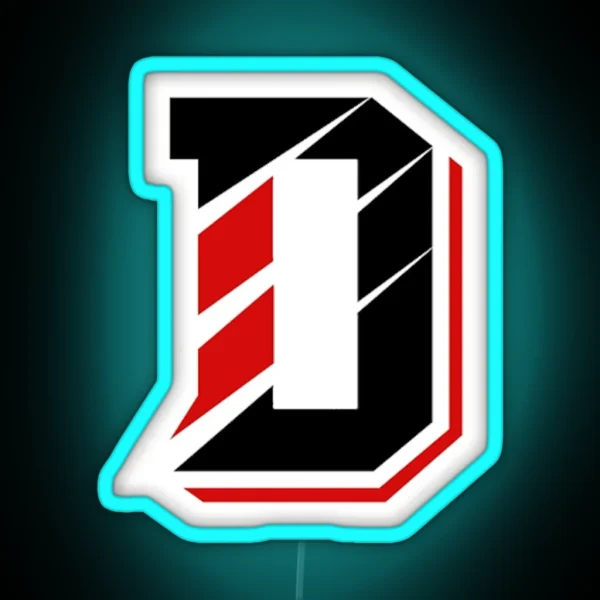 Davidson D Grey RGB Neon Sign