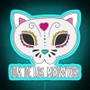 Day Of The Dead Kitty Cat Led RGB Neon Sign - Image 3