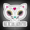 Day Of The Dead Kitty Cat Led RGB Neon Sign