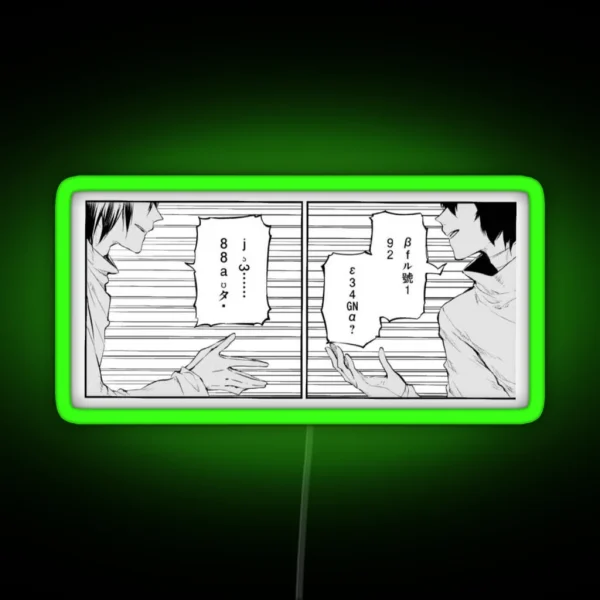 Dazai And Fyodor Fyozai Led Bsd RGB Neon Sign