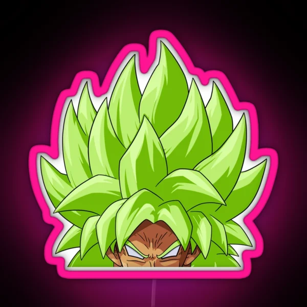DBS Broly Super Saiyan Peeker Led Led RGB Neon Sign