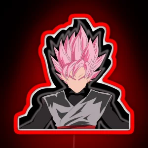 DBZ Goku Black Rose RGB Neon Sign