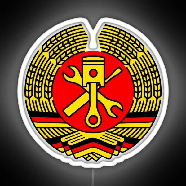 DDR Workshop Tuning Coat Of Arms Colored RGB Neon Sign