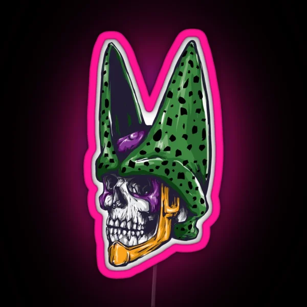 Dead Cell Skull RGB Neon Sign